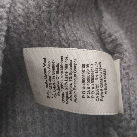 Aritzia Wilfred Free gray merino wool turtleneck knit sweater dress long line - Picture 10 of 14